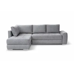 Coltar Extensibil Bari, Universal, 266x185x74-91 h cm, Stofa, Gri