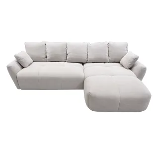 Coltar Extensibil Bloom, 289x168x102 h cm, Stofa Gri Deschis