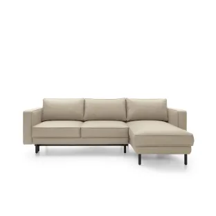 Coltar Extensibil California, Universal, 262x156x87 h cm, Piele Ecologica, Beige