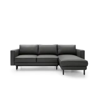  Coltar Extensibil California, Universal, 262x156x87 h cm, Piele Ecologica, Negru