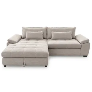 Coltar Extensibil Cordoba, 300x175x90 h cm, Stofa Lumo 55 Beige