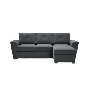 Coltar Extensibil Leyja, Universal, 244x157x86 h cm, Stofa Gri