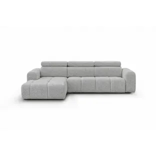 Coltar Extensibil Liguria, 300x185x84 h cm, Stofa Gri Deschis