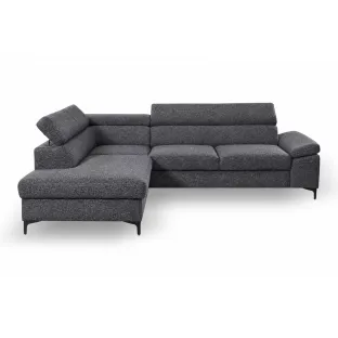 Coltar Extensibil Lonigo, 247x196x71-84 cm, Stofa Grafit Polaris 20