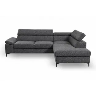 Coltar Extensibil Lonigo, 247x196x71-84 cm, Stofa Grafit Polaris 20
