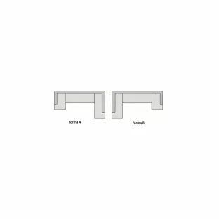 Coltar Extensibil Madeira PR3, 350x235x184 h cm, Stofa Vibe 95 Gri