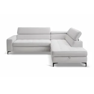Coltar Extensibil Nala, 251x203x70-90 h cm, Stofa, Gri