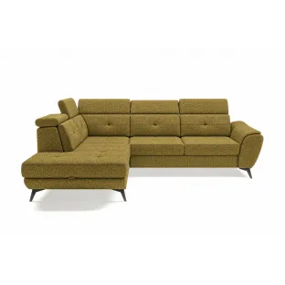 Coltar Extensibil Sergio, 274x231x82-99 cm, Dreapta, Stofa Artico Mostaza