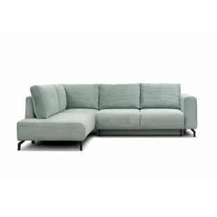 Coltar Extensibil Vedra, 270x210x90 h cm, Stofa Raiata, Verde Mint