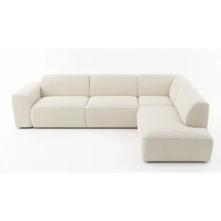 Coltar Faaron Set 2, 295x222x78 h cm, Stofa tip Boucle Crem