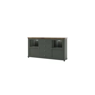 Comoda Evora 2D4S TYP 25 Verde/Stejar Lefkas