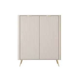 Comoda Lante 2 Usi, 113.2x38x134.1 cm, MDF, Beige