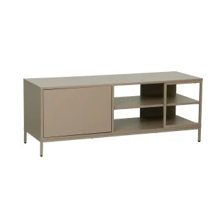Comoda TV Lund C, 120x40x46 CM, Metal/Pal Melaminat, Taupe