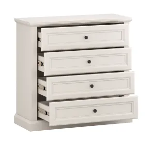 Comoda Verona 4 Sertare, 94x37.5x90 h cm, Pal Melaminat/MDF, Casmir