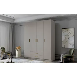 Dulap cu 4 Usi si 2 Sertare Ada 1, 160x52x205 h cm, Pal Melaminat