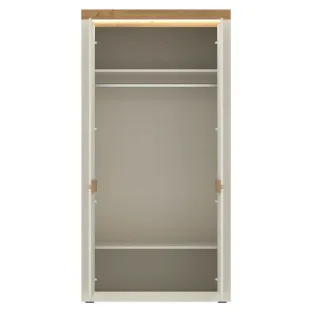 Dulap Naxxar NAXS01 2 Usi, 104.2x59.6x204.5 h cm, Pal Melaminat/PVC, Stejar Piatra/Casmir
