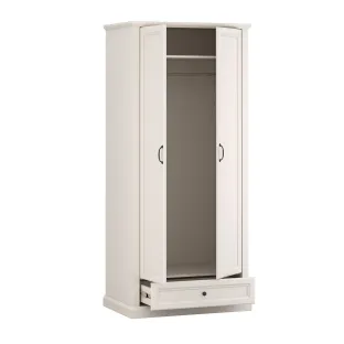 Dulap Verona 2 Usi + Sertar, 93.8x61x210 h cm, Pal Melaminat/MDF, Casmir