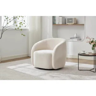 Fotoliu Chill, 72x77x69 h cm, Stofa Boucle Crem