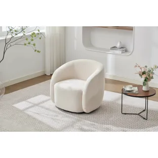 Fotoliu Chill, 72x77x69 h cm, Stofa Boucle Crem