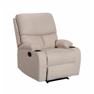 Fotoliu cu Recliner ASTHA 1R, 79x94x102 cm, Stofa, Beige
