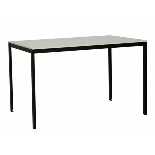 Masa Andes, 120x75x75 h cm, Metal/Pal Melaminat, Negru/Alb