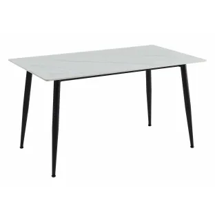 Masa Ceramon, 140x80x76 h cm, Blat Ceramic Alb