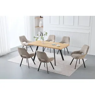 Masa Extensibila Koko, 120-160x80x75 cm, Stejar