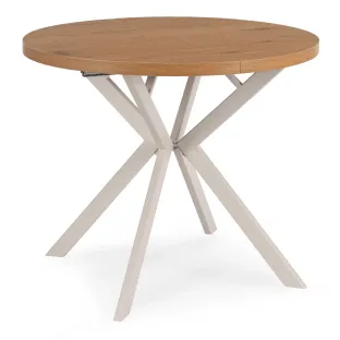 Masa Extensibila Lumos, 90-140-190x90x75,5 h cm, Metal/MDF, Casmir/Stejar