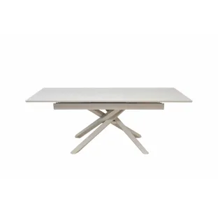 Masă extensibilă ORION 160–200×90×76 cm, Structura Metalica/Blat Pal Melaminat, Bej