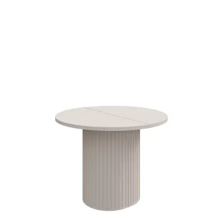 Masa Extensibila Ovalio, 100-144-188x100x75 h cm, Pal Melaminat/MDF, Beige