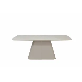 Masa Living Vanta 200x100x75 h cm, Baza Metalica/Blat Pal Melaminat, Cappuccino