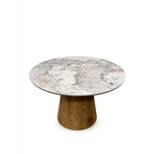Masa Rotunda Corus  Ø120 × 75 cm, Blat Ceramic, Pandora