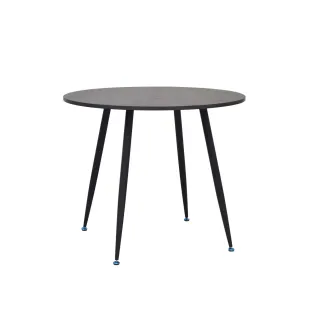 Masă rotundă ORBIS Ø90 × 75 cm – Negru/Grafit-Negru
