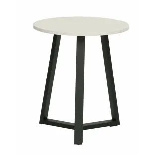 Masuta De Cafea Farsad, ⌀45x52 CM, MDF/Metal, Negru/Alb