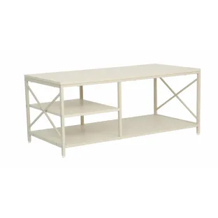 Masuta de Cafea Stora C 100x50x43 h cm, Metal/Pal Melaminat, Crem