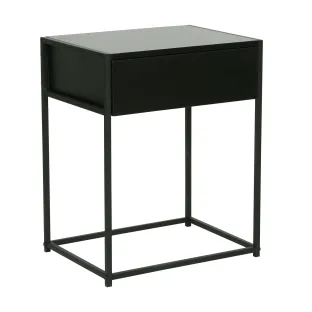 Noptiera Snoa 40x30x50 h cm, Metal/Pal Melaminat, Negru