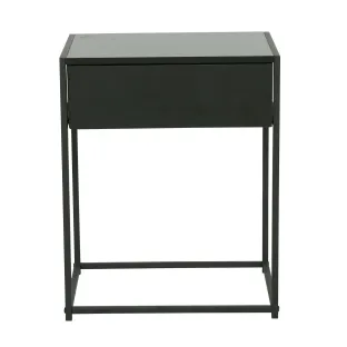 Noptiera Snoa 40x30x50 h cm, Metal/Pal Melaminat, Negru