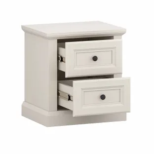 Noptiera Verona cu 2 Sertare, 47.8x37.5x51.3 h cm, Pal Melaminat/MDF, Casmir