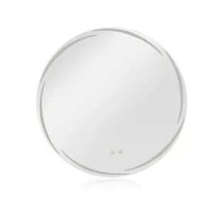 Oglinda de Baie cu Led Circo, Ø80 cm, Actionare Touch, Lumina Calda/Rece/Neutra
