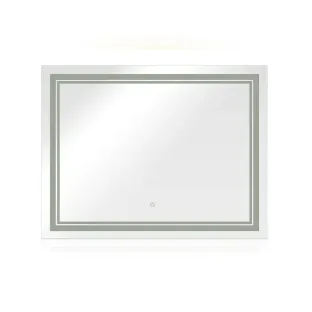 Oglinda de Baie cu Led Lumiro, 90x3.5x70 cm, Actionare Touch, Lumina Calda/Rece/Neutra