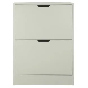 Pantofar Corry II, 2 sertare, 60x24x83 cm, Pal Melaminat/MDF, Gri