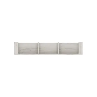 Polita Angel TYP61, 118.7x25x21.6 h cm, Pal Melaminat, Stejar Craft Alb