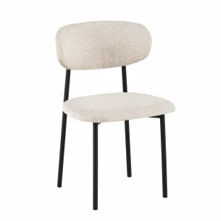 Scaun Apex, 48x47.5x79 h cm, Structura Metalica/Stofa Beige
