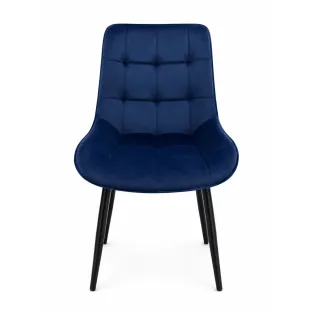 Scaun Caprice 52x62x87 h cm, Catifea Albastru Inchis