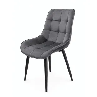 Scaun Caprice 52x62x87 h cm, Catifea Gri