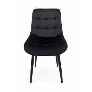 Scaun Caprice 52x62x87 h cm, Catifea Neagra