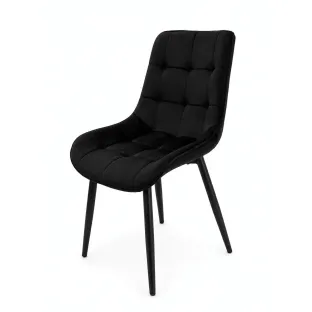 Scaun Caprice 52x62x87 h cm, Catifea Neagra