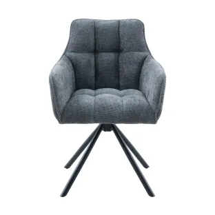 Scaun Eton, 57.5x61x84 h cm, Stofa Gri