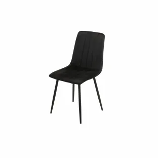 Scaun Isma, 44x55x87.5 cm, Catifea Neagra