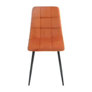 Scaun Madison, 44x39x89 cm, Catifea, Caramiziu
